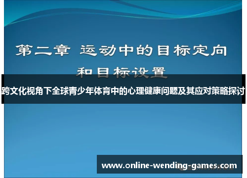 跨文化视角下全球青少年体育中的心理健康问题及其应对策略探讨