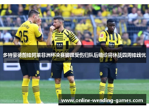 多特蒙德前锋阿莱非洲杯决赛脚踝受伤归队后确诊将休战四周锋线忧